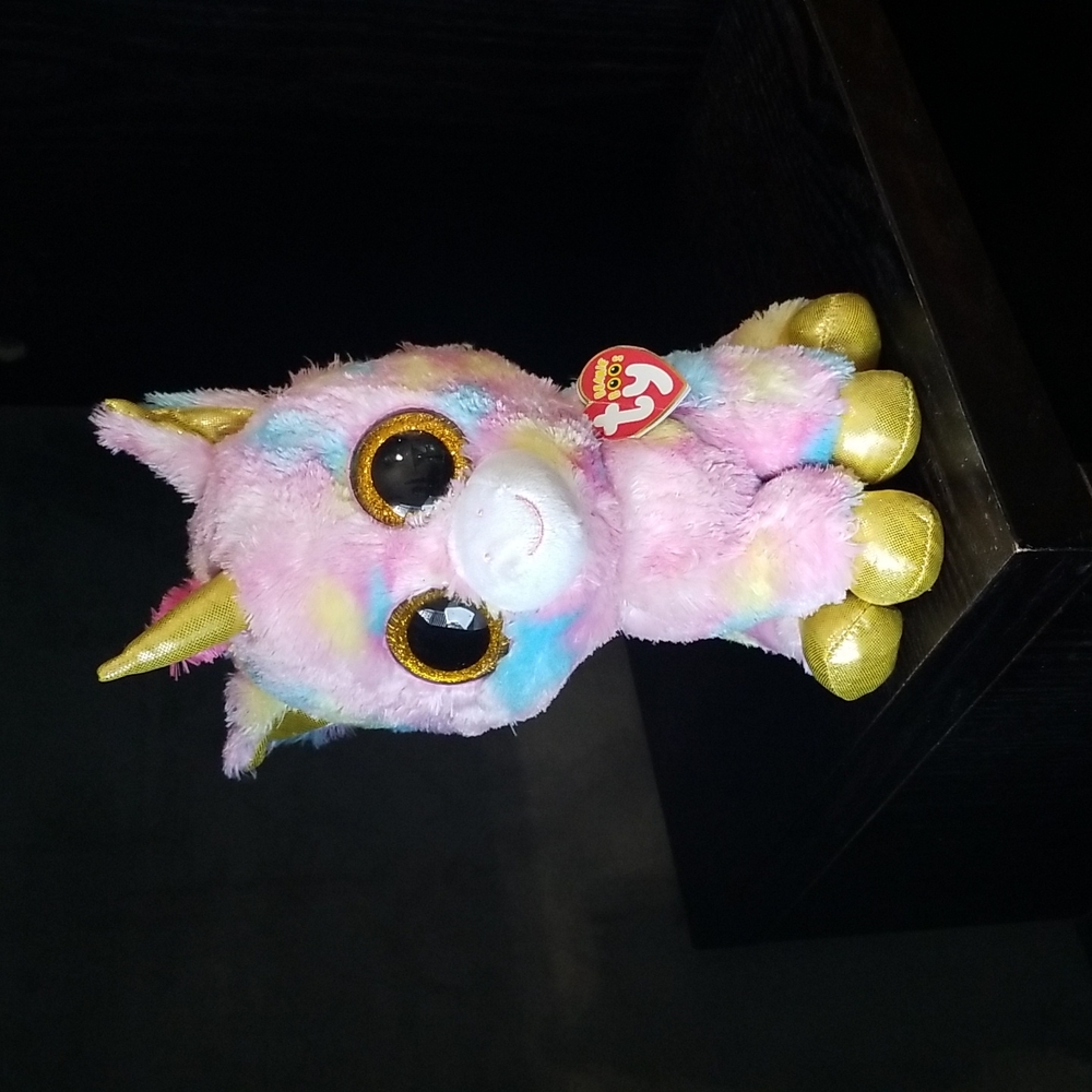 Ty Beanie Boos Fantasia the Unicorn Medium Size